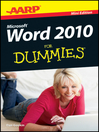 AARP Word 2010 For Dummies (eBook)
